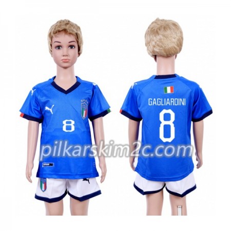 Koszulka Włochy Gagliardini 8 Dziecięca Główna 2018 - Koszulki Piłkarskie